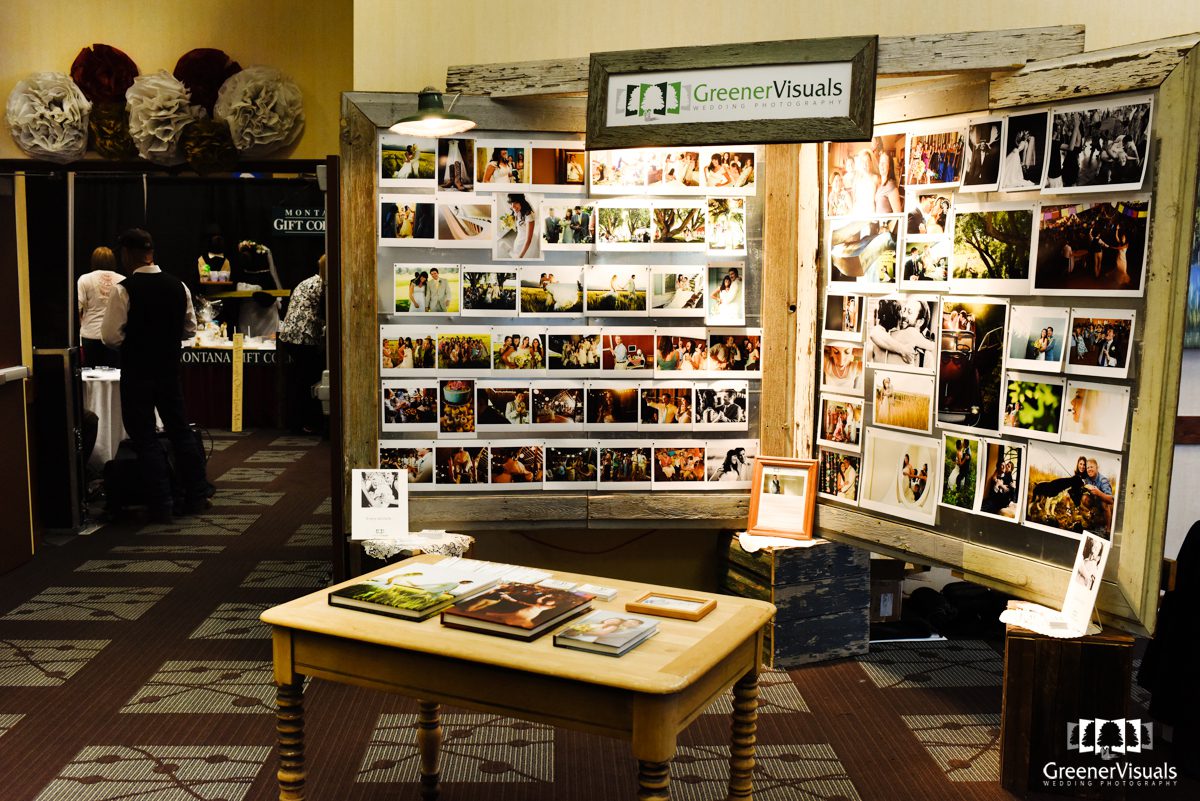 Greener-Visuals-Photography-vendor-booth-at-Bridal-Event-in-Bozeman