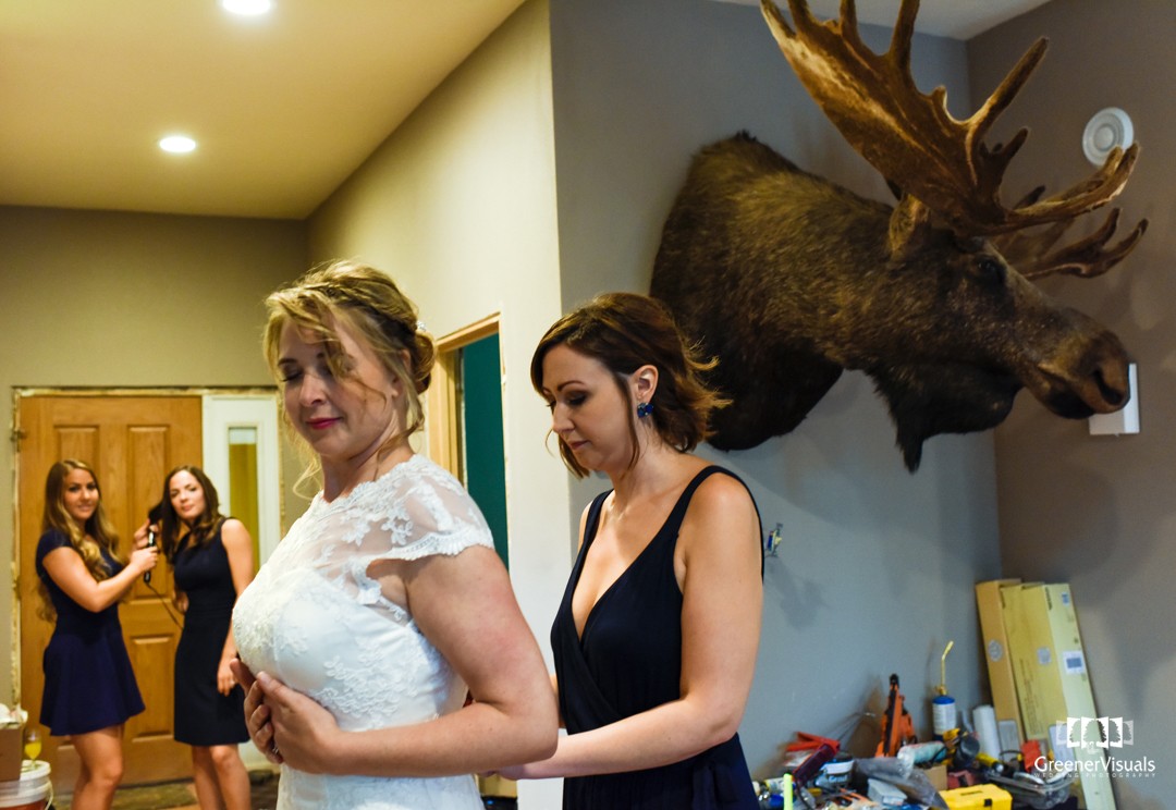 bride-getting-ready-under-moose-Best-of-2015-Wedding