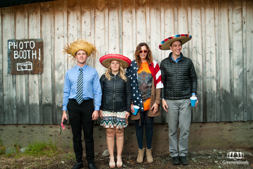 guests-wearing-hats-in-Alaska-Wedding-Photo-Booth