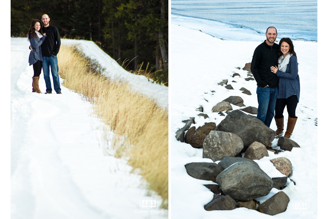 Hyalite Canyon Winter Engagement Photo Session of Heather & Andrew