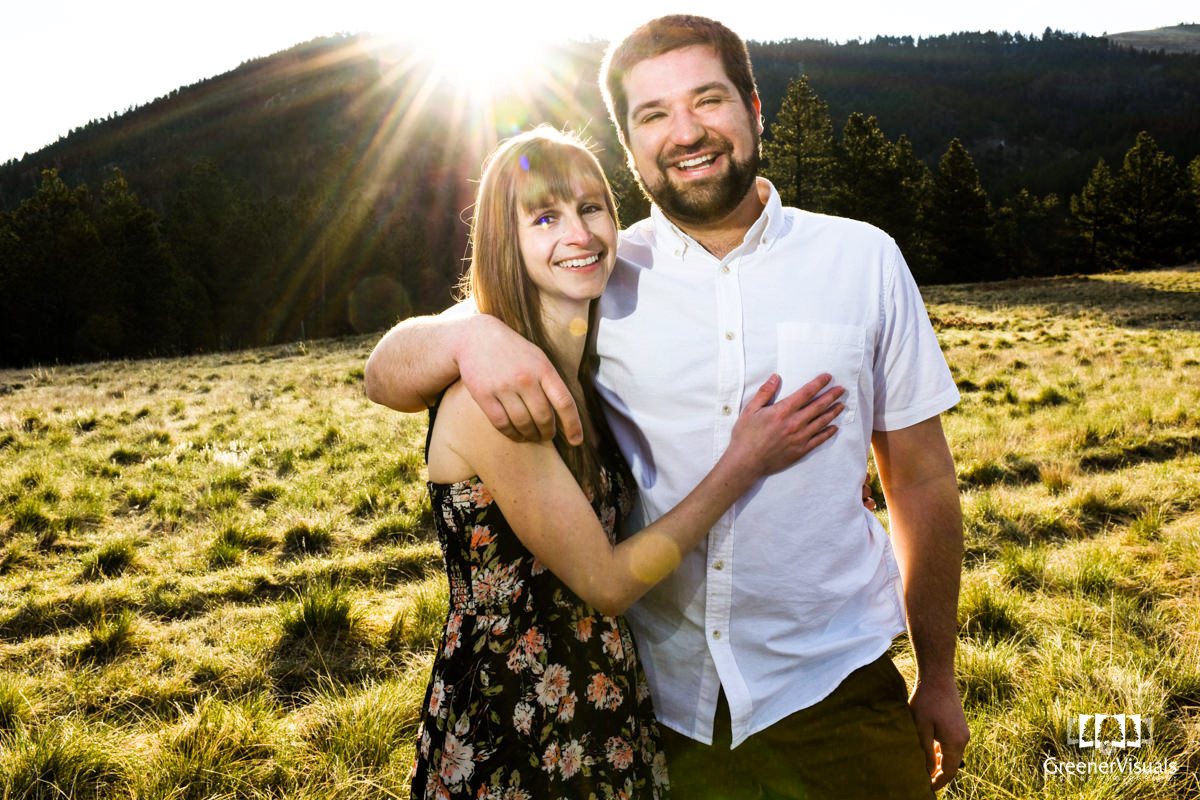 engaged-couple-on-Mount-Helena-Montana-Engagement-Portraits