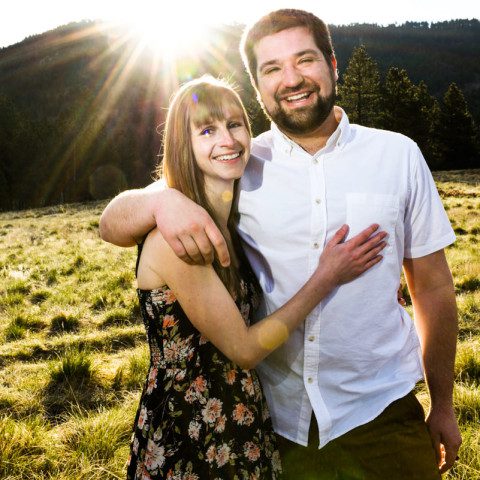 engaged-couple-on-Mount-Helena-Montana-Engagement-Portraits