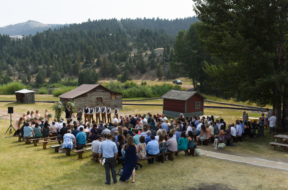 Virginia City Montana wedding day ceremony