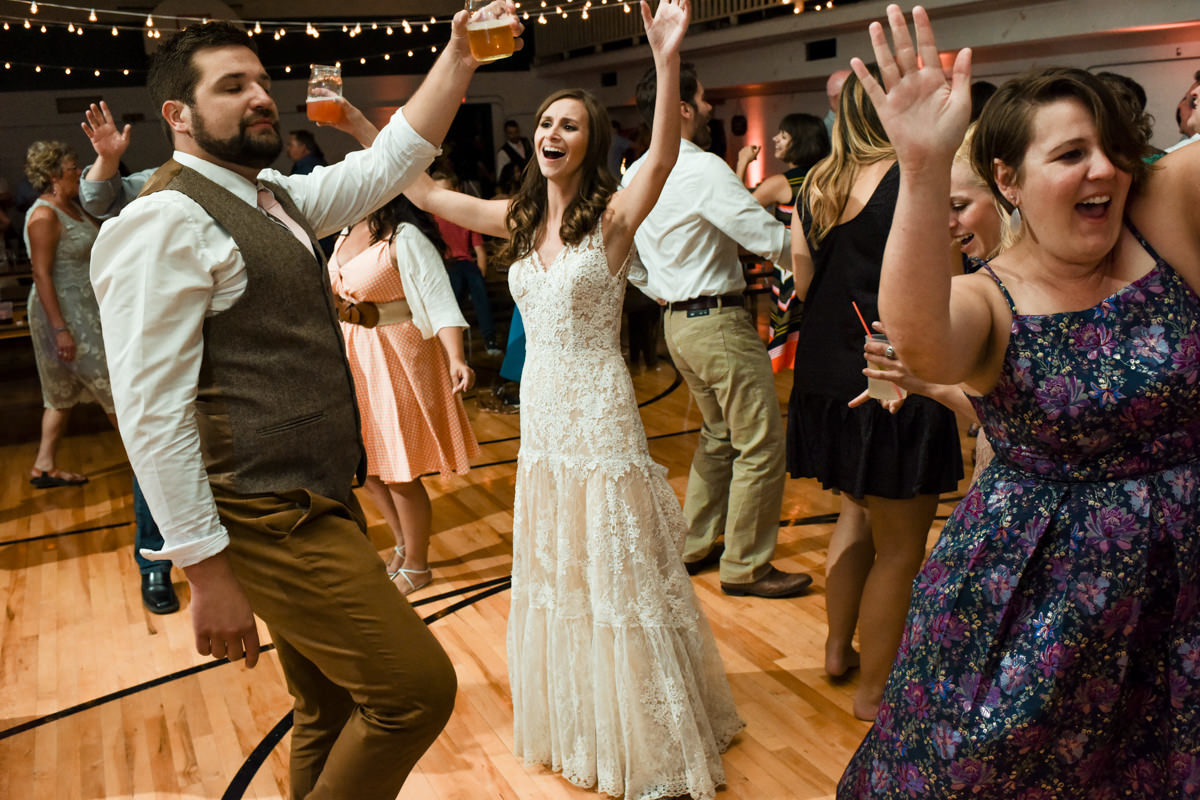 Virginia City Wedding Couple reception dancing