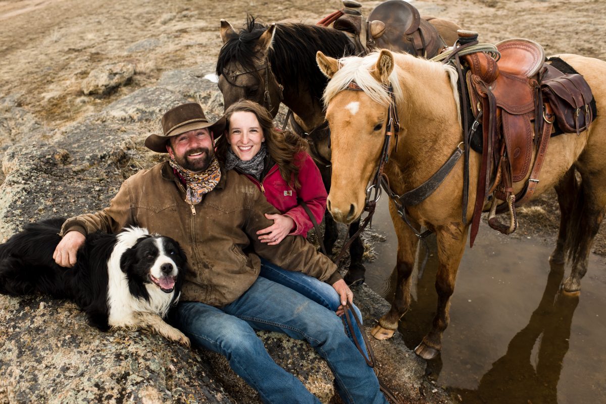 Norris Montana Cowboy Couples Portrait Photography