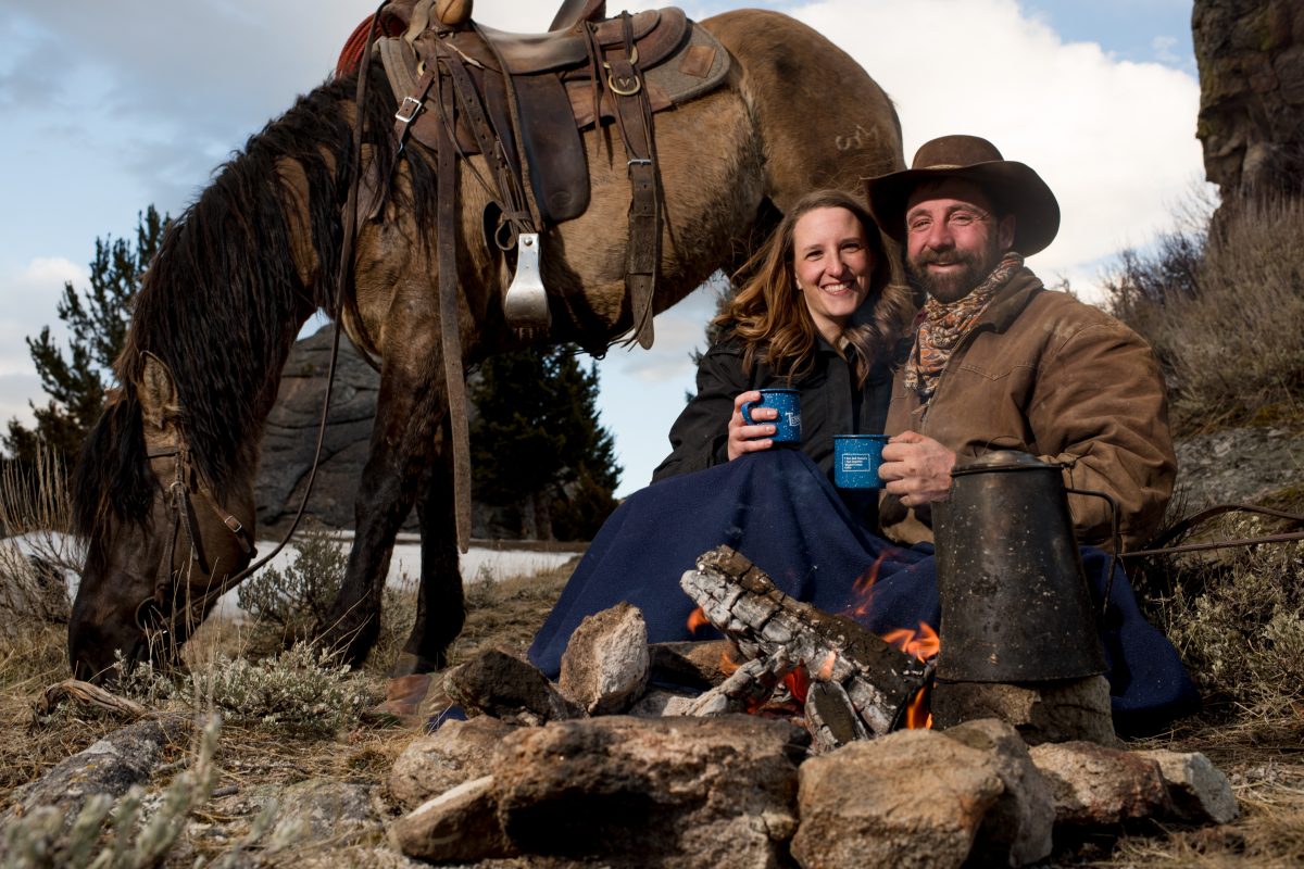 Norris Montana Cowboy Couples Portrait Photography