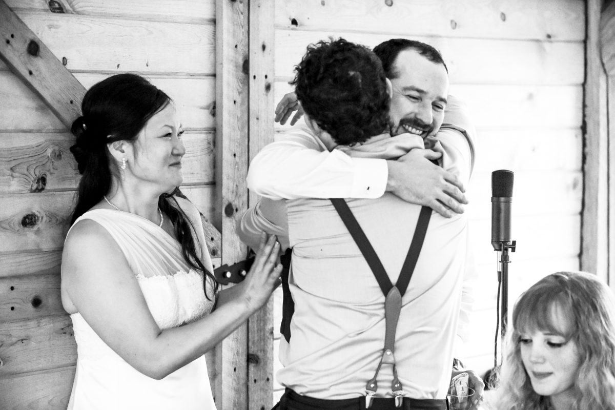 Livingston Wedding Photographer Yellowstone River wedding toasts