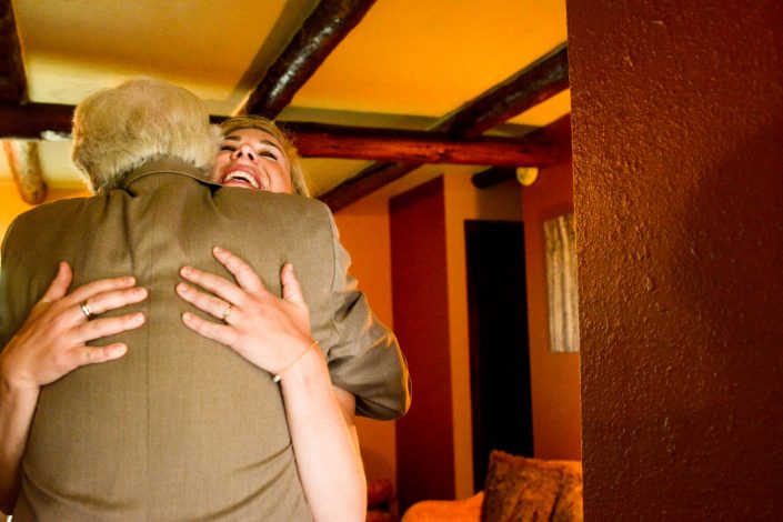 Montana Wedding Photographer Abbott Valley Homestead bride hugs father