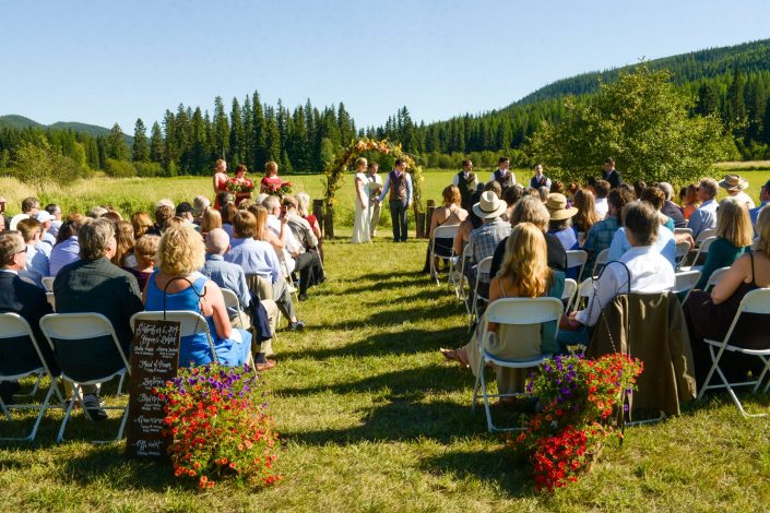 Montana Wedding Photographer Abbott Valley Homestead wedding ceremony