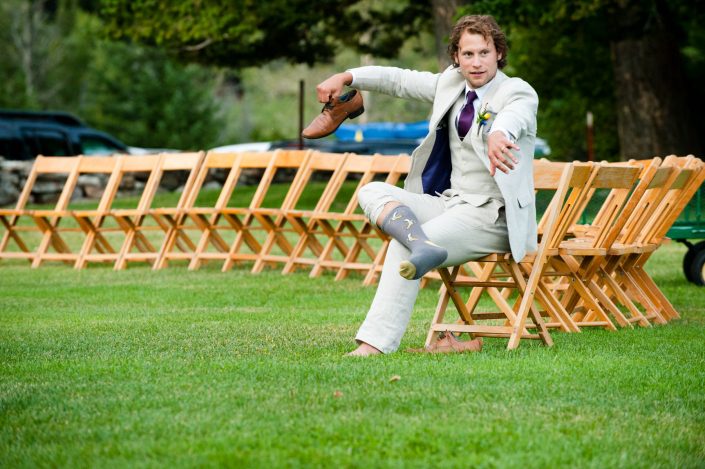 Montana Wedding Photographer Springhill Pavilion groom