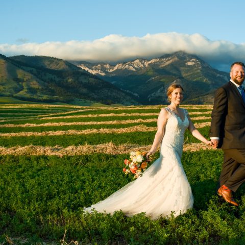 Bozeman Wedding Photographer Springhill Pavilion Bridger Mountains couple portrait