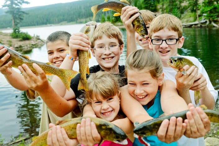 Bozeman Vacation Photography kids trout fishing Hyalite Reservoir