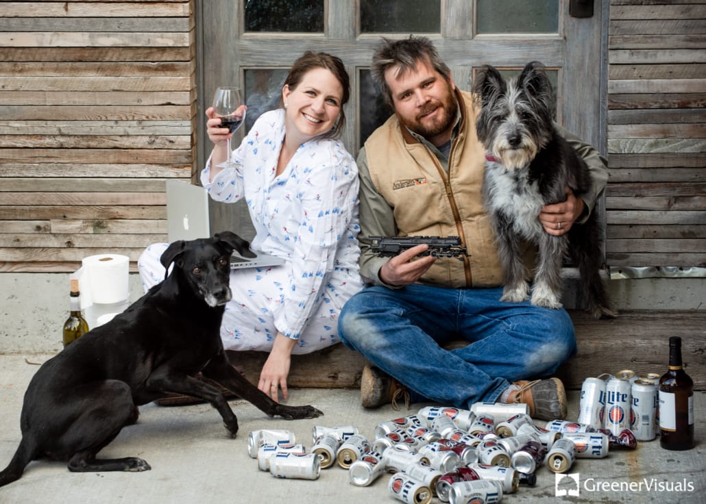 couple-with-alcohol-dogs-on-Front-porch