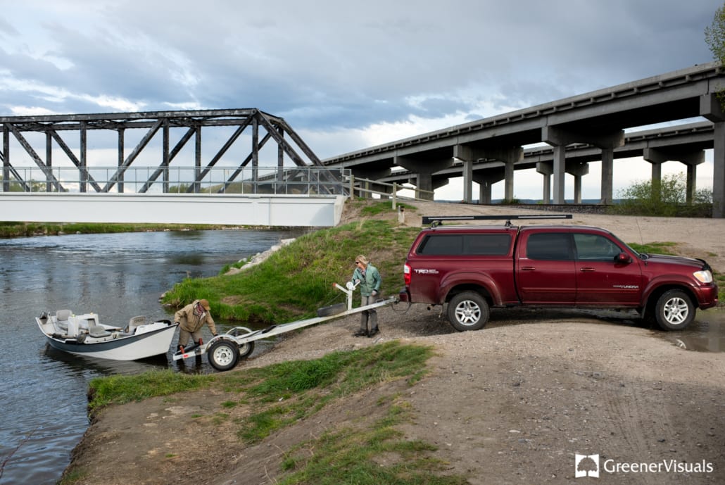 boat-take-out-under-bridges-on-madison-river