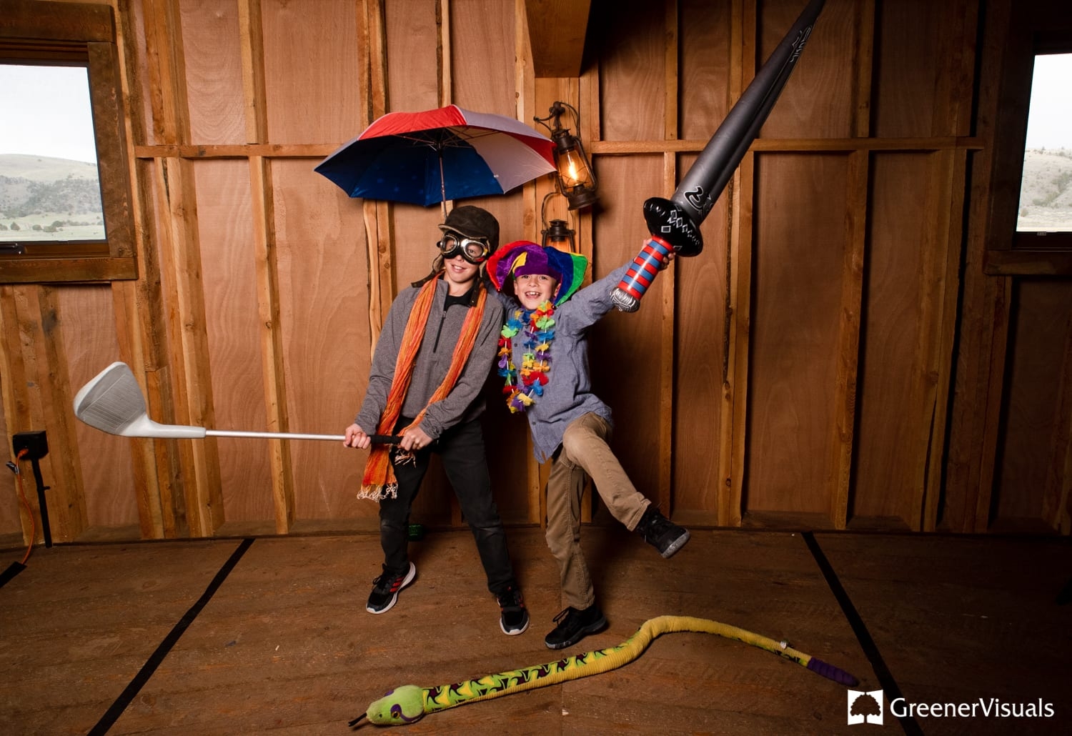kid-with-sword-photo-booth-headwaters-ranch