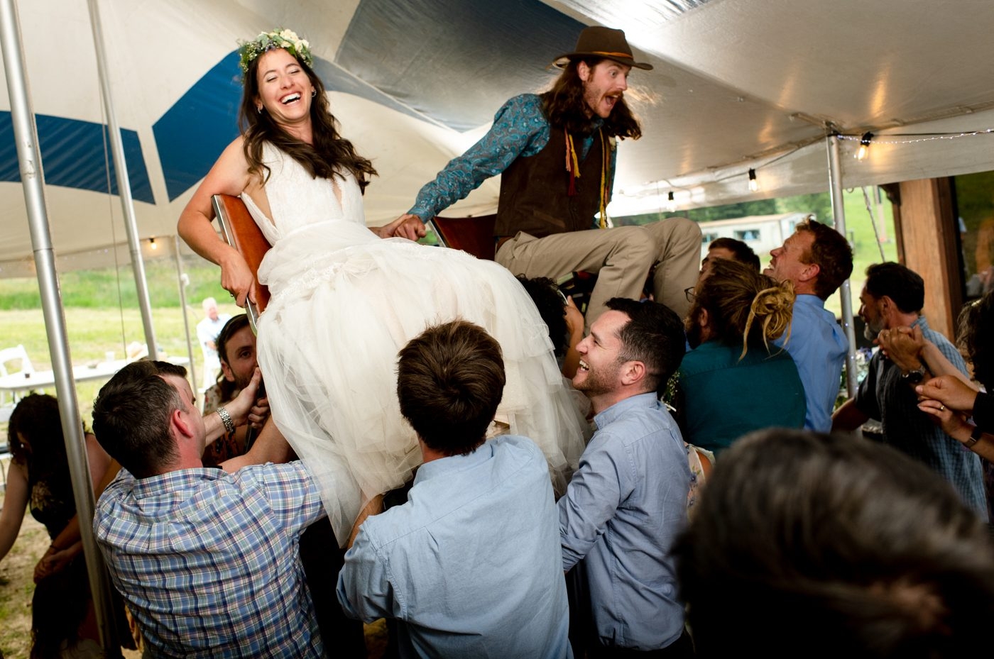 newlyweds-Hora-Dance-Maverick-Mountain-Wedding