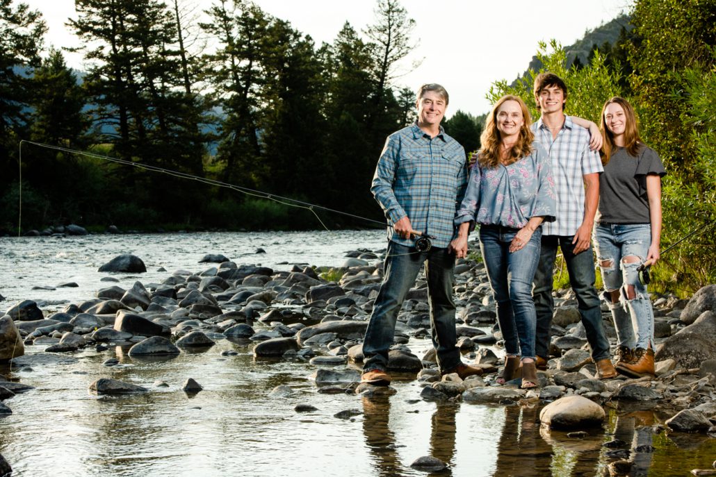 Standing-Family-portrait-on-banks-of-Gallatin-River