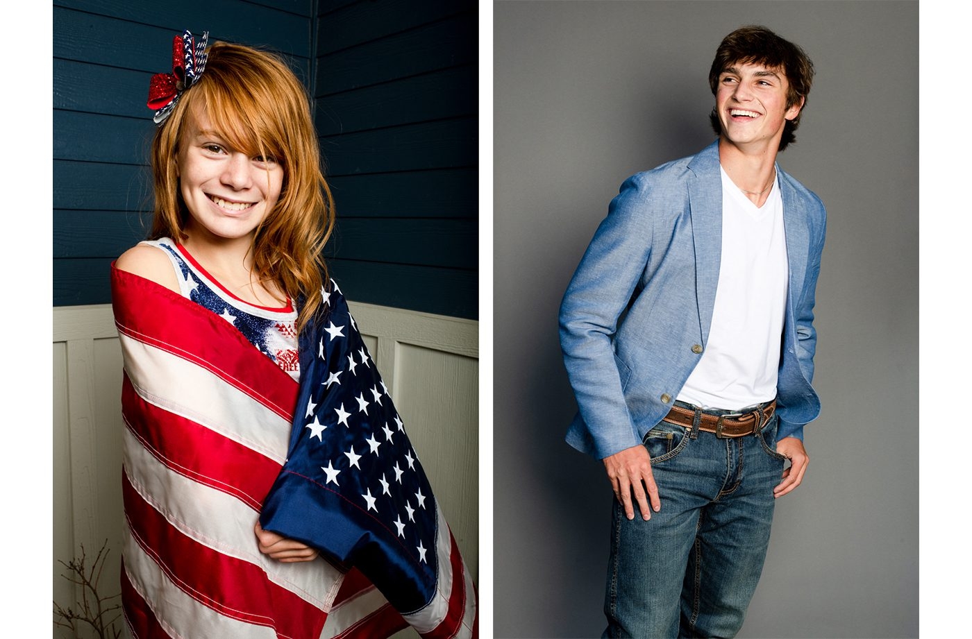 Red-Head-Kid-American-Flag-Senior-Portraits-Greener-Visuals