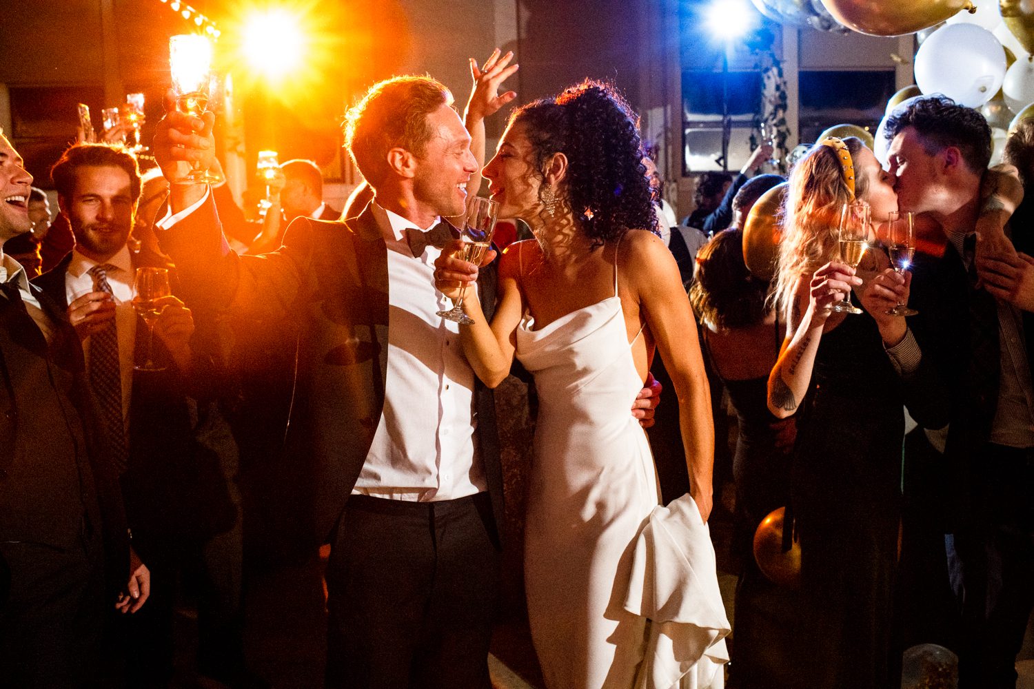 Bozeman-New-Years-Eve-Wedding-Kiss-Montana-Wedding-Photographers