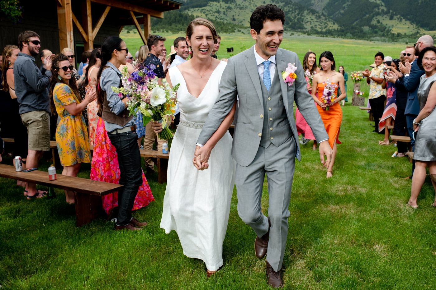 just-married-bride-groom-aisle-walk