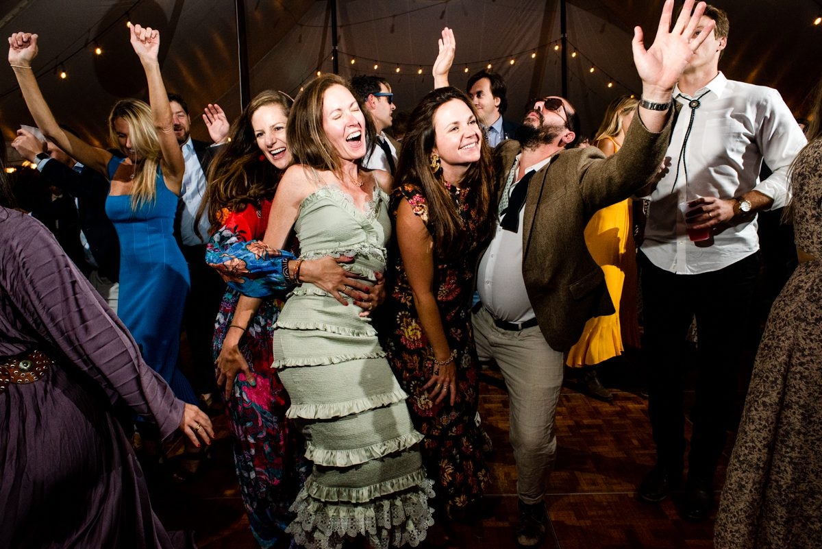 Women-Dancing-Grizzly-Creek-Ranch-Wedding