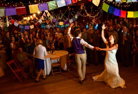 newlyweds-first-dance-at-Bozeman-wedding-reception-Montana-Wedding-Photographer