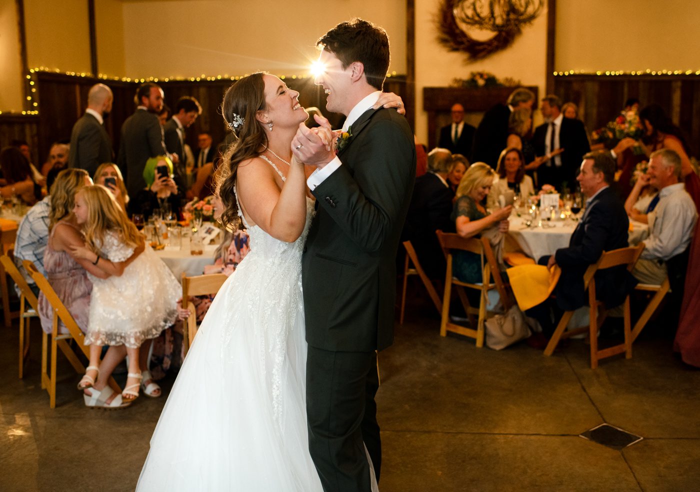 bride-groom-first-dance-at-The-Woodlands-at-Cottonwood-Canyon