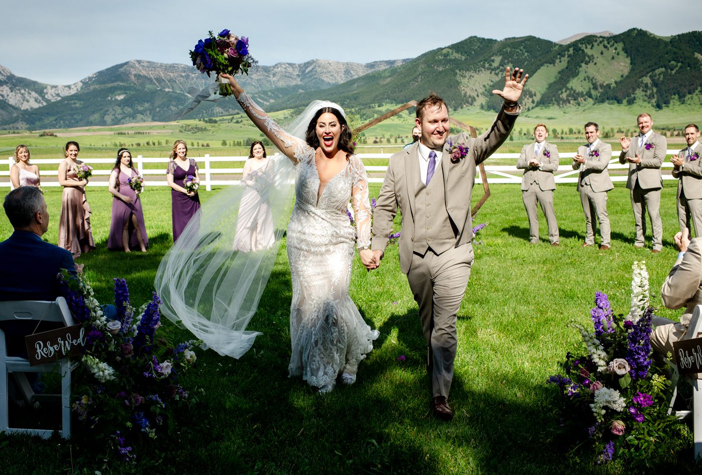 newlyweds-just-married-at-Roys-Barn-Bozeman-Montana